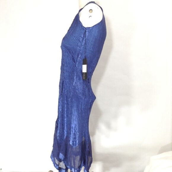 Komarov Blue Sleeveless Embellished Midi Dress Size XS - Picture 4 of 8